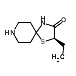 CAS 登录号：623168-39-8， (2R)-2-乙基-1-硫杂-4,8-二氮杂螺[4.5]癸烷-3-酮