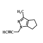 CAS 登录号：623571-92-6， 3-甲基-1-(2-丙炔-1-基)-1,4,5,6-四氢环戊烯并[c]吡唑