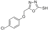 CAS#: 62382-85-8, 5-[(4-Chlorophenoxy)Methyl]-1,3,4-Oxadiazole-2-Thiol
