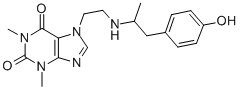 CAS#: 62401-66-5, 7-[2-[[2-(4-Hydroxyphenyl)-1-Methylethyl]Amino]Ethyl]-1,3-Dimethyl-1H-Purine-2,6(3H,7H)-Dione