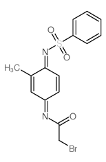 CAS#: 62442-86-8, 2-Methyl-N1-benzenesulfonyl-N4-bromoacetylquinonediimide