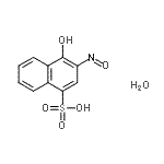 CAS 登录号：624725-88-8， 4-羟基-3-亚硝基-1-萘磺酸水合物(1:1)