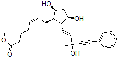 CAS#: 62475-37-0, (Z)-7-[(1R)-3alpha,5alpha-Dihydroxy-2beta-[(E,S)-3-Hydroxy-3-Methyl-5-Phenyl-1-Penten-4-Ynyl]Cyclopentan-1alpha-Yl]-5-Heptenoic Acid Methyl Ester
