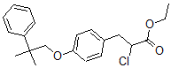 CAS#: 62516-91-0, Ethyl 2-chloro-3-(4-(2-methyl-2-phenylpropoxy)phenyl)propanoate