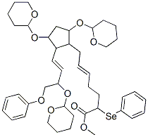 CAS#: 62524-93-0, 7-[3,5-Bis[(Tetrahydro-2H-Pyran-2-Yl)Oxy]-2-[4-Phenoxy-3-[(Tetrahydro-2H-Pyran-2-Yl)Oxy]-1-Butenyl]Cyclopentyl]-2-Phenylseleno-5-Heptenoic Acid Methyl Ester