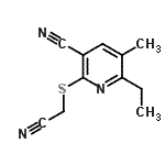 CAS#: 625369-10-0, 2-[(Cyanomethyl)sulfanyl]-6-ethyl-5-methylnicotinonitrile