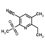 CAS#: 625375-63-5, 6-Ethyl-5-methyl-2-(methylsulfonyl)nicotinonitrile