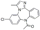 CAS#: 62538-89-0, 9-Acetyl-6-Chloro-3-Methyl-9H-Dibenz[b,f]Imidazo[1,2-d][1,4]Diazepine