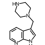 CAS#: 625386-57-4, 3-(1-Piperazinylmethyl)-1H-pyrrolo[2,3-b]pyridine