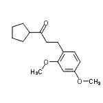 CAS 登录号：625445-85-4， 1-环戊基-3-(2,4-二甲氧基苯基)-1-丙酮
