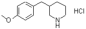 CAS 登录号：625454-21-9， 3-(4-甲氧基苄基)哌啶盐酸盐(1:1)
