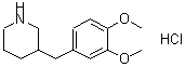 CAS#: 625454-24-2, 3-(3,4-Dimethoxybenzyl)piperidine hydrochloride (1:1)