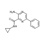 CAS#: 625459-46-3, 3-Amino-N-cyclopropyl-6-phenyl-2-pyrazinecarboxamide