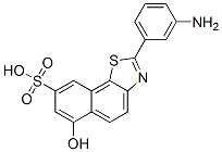 CAS 登录号：6259-71-8， 2-(3-氨基苯基)-6-羟基萘并[2,1-d]噻唑-8-磺酸