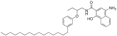 CAS#: 62592-57-8, 4-Amino-1-Hydroxy-N-[2-(3-Pentadecylphenoxy)Butyl]-2-Naphthalenecarboxamide