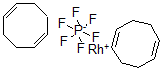 CAS 登录号：62793-31-1， 二(环辛-1,5-二烯)铑(I)六氟磷酸盐