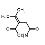 CAS 登录号：62796-33-2， 2-(2-氨基-2-氧代乙基)-3-甲基-2-丁烯酸