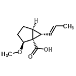 CAS#: 628317-46-4, (1R,2S,5S,6S)-2-Methoxy-6-[(1E)-1-propen-1-yl]bicyclo[3.1.0]hexane-1-carboxylic acid