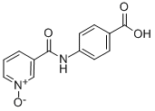 CAS 登录号：62833-97-0， 3-[(4-羧基苯基)氨基甲酰]吡啶 1-氧化物
