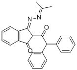 CAS 登录号：6287-79-2， (3E)-2-(2,2-二苯基乙酰基)-3-(丙-2-亚基亚肼基)茚-1-酮