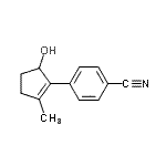 CAS#: 628731-99-7, 4-(5-Hydroxy-2-methyl-1-cyclopenten-1-yl)benzonitrile
