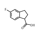 CAS#: 628732-48-9, 5-Fluoro-1-indanecarboxylic acid