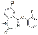 CAS 登录号：62903-61-1， 7-氯-5-(2-氟苯氧基)-1-甲基-1H-1,4-苯并二氮杂卓-2(3H)-酮