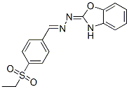 CAS 登录号：6291-30-1， 4-(乙基磺酰基)苯甲醛[苯并恶唑-2(3H)-亚基]腙