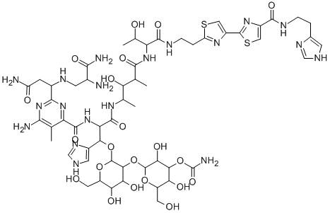 CAS 登录号：62960-69-4， N1-[2-(1H-咪唑-4-基)乙基]-博来霉素酰胺