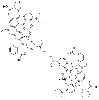 CAS#: 62973-79-9, 9-(2-Carboxyphenyl)-3,6-Bis(Diethylamino)-Xanthylium Molybdatesilicate