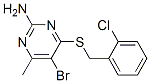 CAS#: 6299-29-2, 5-Bromo-4-[(2-Chlorophenyl)Methylsulfanyl]-6-Methyl-Pyrimidin-2-Amine