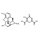 CAS 登录号：630-83-1， 3-羟基-4-氧代-4H-吡喃-2,6-二甲酸-(5alpha,6alpha)-17-甲基-7,8-二去氢-4,5-环氧吗喃-3,6-二醇(1:1)