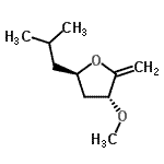CAS#: 630096-90-1, (3R,5R)-5-Isobutyl-3-methoxy-2-methylenetetrahydrofuran