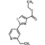 CAS#: 630410-54-7, Ethyl 2-(2-ethyl-4-pyridinyl)-1,3-thiazole-4-carboxylate