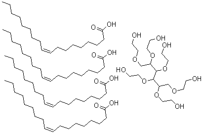 CAS 登录号：63089-86-1， 聚氧基乙烯山梨糖醇四油酸酯