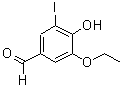 CAS 登录号：6312-82-9， 3-乙氧基-4-羟基-5-碘-苯甲醛