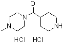 CAS 登录号：63214-56-2， (4-甲基哌嗪-1-基)-(4-哌啶基)甲酮二盐酸盐