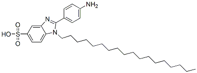 CAS#: 63217-35-6, 2-(4-Aminophenyl)-1-Octadecyl-1H-Benzimidazole-5-Sulphonic Acid