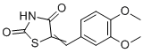 CAS 登录号：6325-95-7， 5-[(3,4-二甲氧基苯基)亚甲基]-1,3-噻唑烷-2,4-二酮
