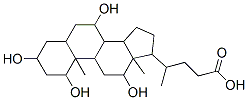 CAS 登录号：63266-89-7， 4-(1,3,7,12-四羟基-10,13-二甲基-2,3,4,5,6,7,8,9,11,12,14,15,16,17-十四氢-1H-环戊并[a]菲-17-基)戊酸