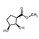 CAS 登录号：63358-33-8， 甲基(1R,2R,3S)-2,3-二羟基环戊烷羧酸酯