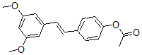 CAS 登录号：63366-83-6， 4-[(1E)-2-(3,5-二甲氧基苯基)乙烯基]-苯酚 1-乙酸酯