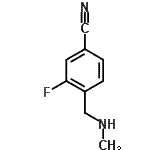 CAS#: 633698-43-8, 3-Fluoro-4-[(methylamino)methyl]benzonitrile