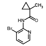 CAS 登录号：634202-30-5， N-(3-溴-2-吡啶基)-1-甲基环丙烷甲酰胺
