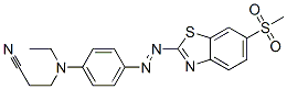 CAS 登录号：63467-01-6， 3-[乙基[4-[[6-(甲基磺酰基)苯并噻唑-2-基]偶氮]苯基]氨基]丙腈