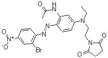 CAS#: 63467-25-4, N-[2-[(2-Bromo-4-Nitrophenyl)Azo]-5-[[2-(2,5-Dioxo-1-Pyrrolidinyl)Ethyl]Ethylamino]Phenyl]-Acetamide