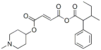 CAS 登录号：635-32-5， 3-甲基-2-苯基戊酰 1-甲基-4-哌啶基富马酸酯