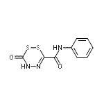 CAS#: 635293-39-9, 6-Oxo-N-phenyl-5,6-dihydro-1,2,4,5-dithiadiazine-3-carboxamide