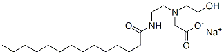 CAS#: 63556-21-8, Sodium N-(2-Hydroxyethyl)-N-[2-[(1-Oxotetradecyl)Amino]Ethyl]Glycinate