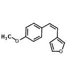 CAS#: 635678-36-3, 3-[(Z)-2-(4-Methoxyphenyl)vinyl]furan